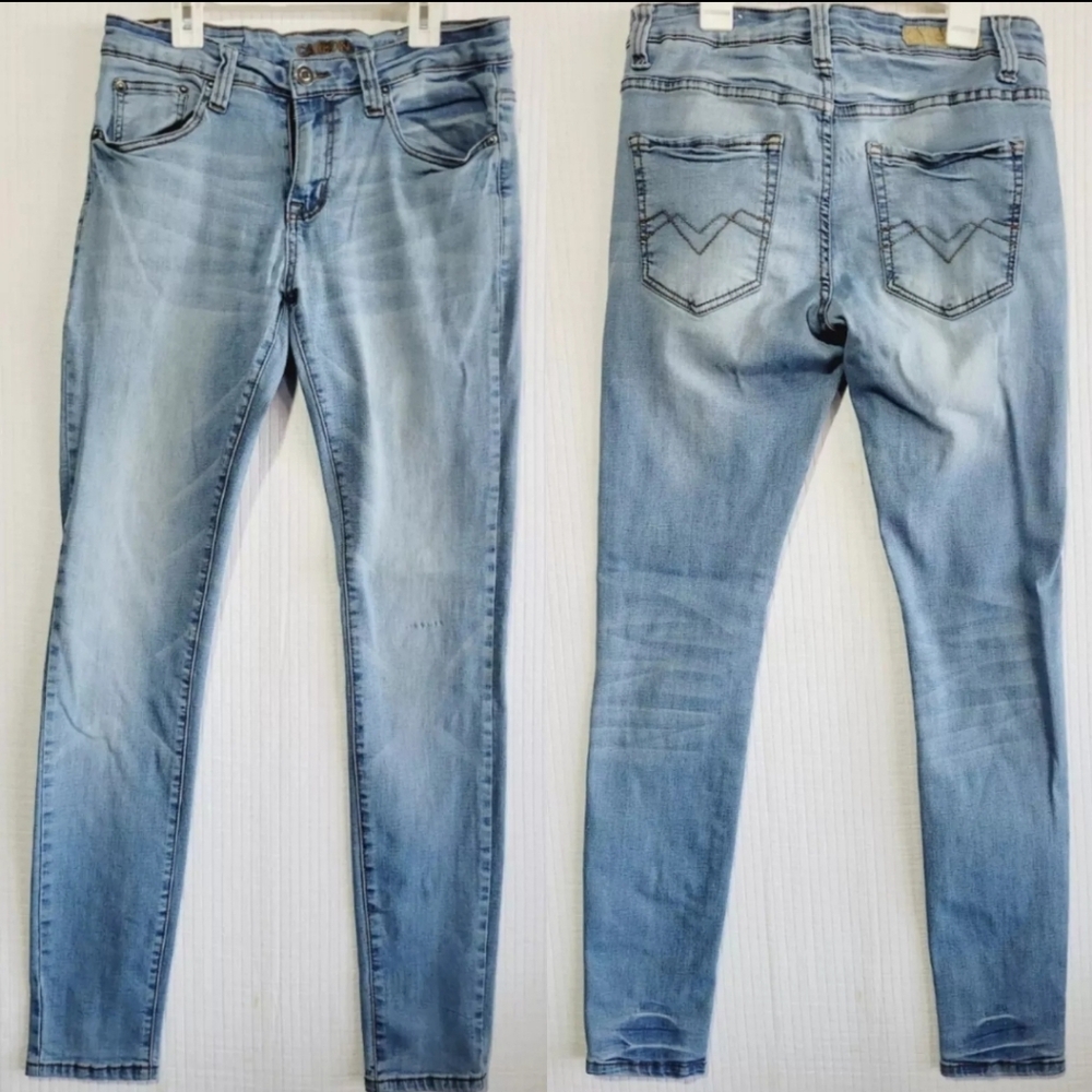 Carbon Women's 30x32 blue jeans skinny flex super